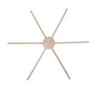 OSOLADY Mobile en bois pour berceau - Support à six pieds facile à assembler - Carillon éolien et clochette pour lit bébé - Accessoires de décoration pour chambre d'enfant