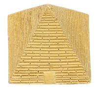 OSOLADY Modèle de Pyramide Égyptienne Mini Résine Dorée Figurine Décorative Unique pour Bureau Maison Éducatif et Collection