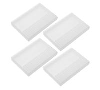 OSOLADY Organisateur Compact et Léger pour Mèches de Perceuse à Ongles, Boîte de Rangement en Plastique 20 Trous, 4pcs, pour Voyages Professionnels et Usage Polyvalent