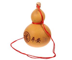 OSOLADY Ornement Résistant avec Bouchon en Liège de Courge Sculptée Décor Pratique en Calebasse Naturelle Khaki Plusieurs Styles et Adapté aux Sorties et Usage Domestique Plusieurs Styles