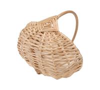 OSOLADY Panier à Fleurs Tressé en Osier pour Mariage, Demoiselle d'Honneur, Contenant Fleurs Fraîches et Séchées, Décoration Rustique