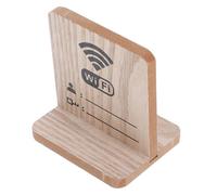 OSOLADY Panneau en Bois pour Mot de Passe Wifi Design Élégant, Affichage Pratique et Placement Stable, pour Bureau, Chambre D'invité ou Commerce