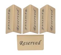 OSOLADY Panneaux de Réservation Tables Lot de 4 Pièces en Acier Inoxydable Or Faciles à Remarquer et Réutilisables, pour Dîners et Fêtes de Mariage