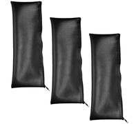 OSOLADY Paquet Micro en Cuir PU Lot de 3 Fermeture Éclair et Cordon de Serrage, Pochette de Rangement Anti-Poussière pour Microphones d'Extérieur et Utilisation