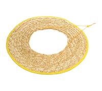 OSOLADY Pare-Soleil pour Casque Pare-Soleil pour Casque de Chantier en Paille de Blé, Large Bord 45cm, Léger et Respirant, Kaki, pour Travailleurs du Bâtiment Jardinage, Plusieurs Styles