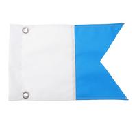 OSOLADY Pavillon de plongée, Drapeau de signalisation Nautique, Balise de plongée Internationale, bannière de Bleue et Blanche pour la sous-Marine et l'apnée 35 x 25 cm