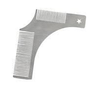 OSOLADY Peigne à Barbe Acier Inoxydable Pour Hommes Shaper Et Guide De Outil De Coiffure Pour Créer Différents Styles De Barbe