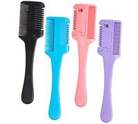 OSOLADY Peigne Coupe-cheveux 4pcs Outil De Coiffage Peigne à Cheveux Clairsemés Tondeuse à Cheveux Pour Femmes Coiffure à Domicile Rasoir