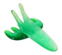 OSOLADY Peigne de Massage Fourche Y Vert 2pcs pour Cuir Chevelu en Résine Multifonctionnelle, Outil de Soin de Grattage et Raffermissement de L'élasticité Peau