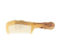 OSOLADY Peigne en Corne de Taureau Sculpté Élégant, Anti-statique et Portable pour Massage du Cuir Chevelu, Soulagement la Pression, Usage à Domicile pour Tout Âge