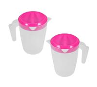 OSOLADY Pichet à Eau Infuseur 1 L Lot de 2 Pichets pour Réfrigérateur Carafe à Eau pour Maison et Restaurant Fonction Maintien Température