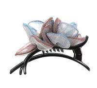OSOLADY Pince à Cheveux Soie Et Clip Élégant Forme De Fleur Accessoire Pour Cheveux Fins Et Épais Pour Toutes Les Occasions