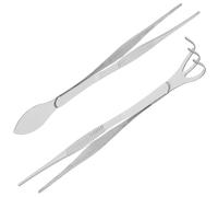 OSOLADY Pince à Épiler Professionnelle en Acier Inoxydable Argenté, Résistante la Rouille, pour Jardinage et Plantation de Plantes, Design Simple, pour Petit Jardin et Bonsaï