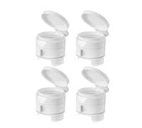 OSOLADY Pinces de Fermeture Clips Étanches pour Sachets Alimentaires Lot de 4 avec Bec Verseur en PP pour Conservation de Poudre de Lait et Thé, Cuisine Voyage