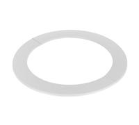 OSOLADY Plaque de bride de plomberie blanche ABS ronde, rosace de trou de plomberie pour plafond, cache-trou de tuyau d'échappement de 180 mm, protection contre poussière et débris,