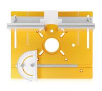 OSOLADY Plaque D'insertion Échelle Claire Insert de Table de Routeur S8, Jauge D'angle pour Table de Défonceuse en Alliage D'aluminium pour Menuiserie et Usage Quotidien