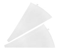 OSOLADY Poches à Douille Pâtisserie Réutilisables en Toile de Coton Blanc 2 Pièces pour Décoration de Gâteaux et Fournitures de Décoration de Biscuits à Domicile