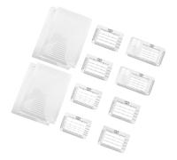 OSOLADY Pochoirs de Calligraphie en Plastique Beige 12pcs Règle de Papeterie Multifonction pour Alignement Précis des Lettres, Usage Polyvalent pour Écriture et Lettrage de Cartes