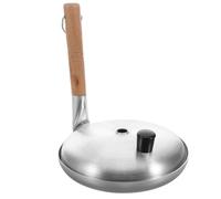 OSOLADY Poêle Japonaise Multifonction Antiadhésive pour Œufs et Omelettes Poignée Verticale 17 CM Couvercle Aluminium pour Usage Flamme Nue