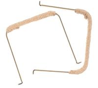 OSOLADY Poignée de Bouilloire Rétro Tressée en Corde Design Ergonomique, Facile à Installer, Lot de 2 Pièces pour Théière Domestique en Cuivre Ancien