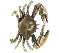 OSOLADY Poignée De Tiroir Laiton Forme De Crabe Décoration Rétro Poignée Pour Armoire Et Commode Accessoire Amusant Pour Chambre Installation Facile Et Rapide