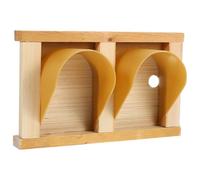 OSOLADY Porte Double de Cage à Pigeons en Bois et ABS, Entrée Pratique Poignée Ergonomique, Accessoires pour Cages à Oiseaux, Usage Volières et Colombiers