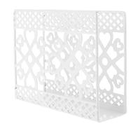 OSOLADY Porte-serviettes en Fer Blanc de Cœur, Support Pratique pour Serviettes sur Table de Restaurant ou Hôtel, Design Créatif et Élégant