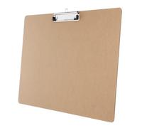 OSOLADY Presse-papiers A3 Format Paysage avec Planche en Panneau Dense et Pince Métallique Ajustable, pour Bureau Cuisine, Support Réutilisable pour Documents et Papiers