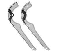 OSOLADY Protège-chaîne pour Vélo en Plastique Léger Noir 2pcs Protège la Chaîne de Boue Compatible Vélos de Route et VTT Accessoire Indispensable