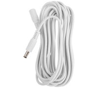 OSOLADY Rallonge d'alimentation 5 m (16,4 pi), connecteurs mâle/Femelle 5,5 mm x 2,1 mm pour Ruban LED, Haut-Parleur, caméra de sécurité CCTV, Blanc