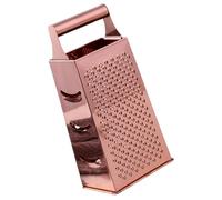 OSOLADY Râpe Cuisine Multifonction en Acier Inoxydable Râpe à Main pour Légumes et Fromage Poignée Ronde Rose Doré pour Carottes et Fruits Gadget Cuisine Pratique