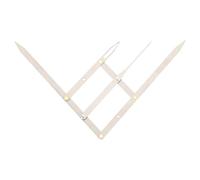 OSOLADY Règle à Sourcils en Acier Inoxydable Argenté, Deuxième Génération, Outil de Positionnement Précis à Trois Points Basé Nombre D'or, Guide de Mesure Symétrique pour Maquillage