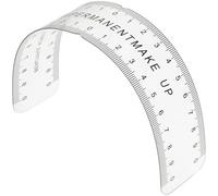OSOLADY Règle à Sourcils Noire en Pvc pour Maquillage Permanent, Outil Portable Professionnel pour Mesurer et Réduire L'asymétrie des Sourcils, Usage Solide