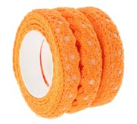 OSOLADY Ruban Adhésif en Dentelle de Coton Autocollant pour Diy, Décoration Délicate, 3 Rouleaux Multifonctions pour Loisirs Créatifs et Albums
