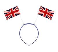 OSOLADY Serrage-tête Effet 3d en Tissu Confortable Drapeau Britannique Design Unique pour Festivals et Événements à Thème, pour Femmes et Filles