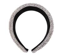 OSOLADY Serrage-tête Large en Strass Argenté Délicat et Léger pour Femme, Accessoire de Cheveux Créatif et Non Décolorant, pour Fête et Festival