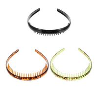 OSOLADY Serrage-têtes Fixation Solide Lot de 3 Peigne en Plastique Antidérapants Design Simple et Élégant, Accessoires Cheveux pour Usage Quotidien