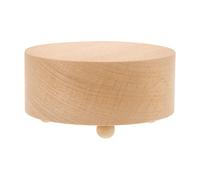 OSOLADY Socle en Bois Rond pour Boîte à Musique DIY, Accessoire Facile à Transporter Ranger, pour Décoration de Mariage ou Café, Style Simple et Élégant