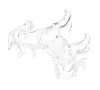 OSOLADY Statue de Cheval Debout en Cristal Transparent, Figurine d'animaux Élégante, Symbole de Passion et Vitalité, Attire la Chance, Décoration Maison et Réunions Professionnelles