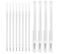 OSOLADY Stylo Marqueur Blanc Imperméable pour Sourcils et Peau, Pointe Fine, Lot de 12 Set de Pièces, Outil de Positionnement Professionnel pour Microblading et Tatouage Esthétique