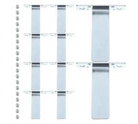 OSOLADY Support Arrière de Chevalet en Alliage D'aluminium Argenté pour Cadre Photo Robuste et Résistant la Déformation , pour Bureau et Maison