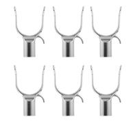 OSOLADY Support de Branche d'arbre Outil Multifonctionnel de Redressement Solide 6pcs en Alliage D'aluminium Argenté pour Vergers et Jardins Ornementaux
