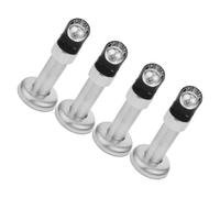 OSOLADY Support de Cloison Stabilité Renforcée en Acier Inoxydable Argenté 4pcs et Design Précis pour Toilettes Publiques pour Aménagements Sanitaires