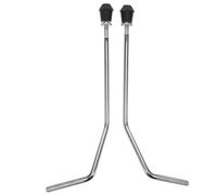 OSOLADY Support de Grosse Caisse en Alliage D'aluminium Argenté, Pieds Réglables Stables pour Batterie, Hauteur et Angle Ajustables, pour Performances et Tournées, Lot de 2 Pièces