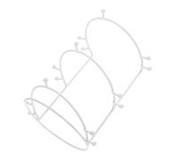 OSOLADY Support De Présentation Pour Couronnes De Mariée Présentoir à Accessoires De Cheveux Avec Étagères Blanches Facile à Assembler Pour Décoration Rangement à Domicile