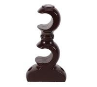 OSOLADY Support Tringle à Rideau Bois Solide Double Fente Support Plafond Robuste pour Tringle de Penderie Installation Simple Capacité de Charge Élevée pour Rideaux