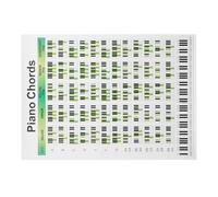 OSOLADY Tableau D'accords de Piano Grand Format pour Apprentissage, Affiche Murale Éducative Diagrammes Précis, Guide Pratique des Accords pour Débutants, Outil Pédagogique pour Étude