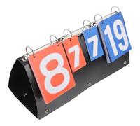 OSOLADY Tableau de Score à Bascule Portable de Bureau Multijeu PVC | Chiffres Nets, Usage Facile, pour Football et Basket-ball, Format Compact pour Arbitres et Entraînement
