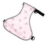 OSOLADY Tablier Respirant pour Chien Rose en Polyester pour Protéger Le Ventre, Garde Chaud pour Activités Extérieures en Hiver, Vêtement Chic pour Femelle