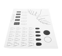 OSOLADY Tapis de Manucure Silicone pour Ongles Tapis de Transfert pour Stamping pour Entraînement Support Ongles pour Nail Art